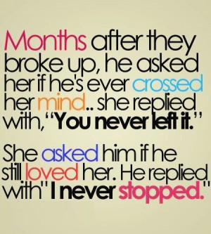 Months After They Broke Up, He Asked Her If He’s Ever Crossed Her ...