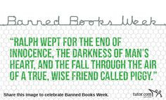 Celebrating #BannedBooksWeek with Lord of the Flies More