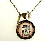 William Shakespeare Necklace Literary Quote Necklace Witty Literary ...