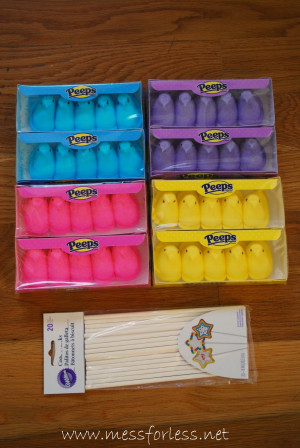 The marshmallow pops were very simple to make. Just push them through ...