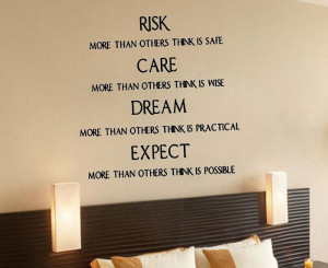 -Care-Dream-Expect-Art-wall-sticker-decal-decor-quote-lettering-home ...