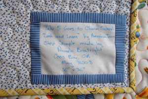 Quick and Easy Quilt Label