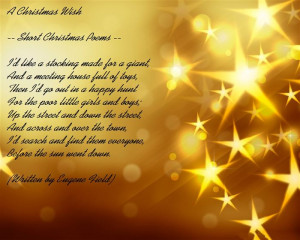 Here Are A Selection Of Meaning Short Christmas Poems For Family That ...