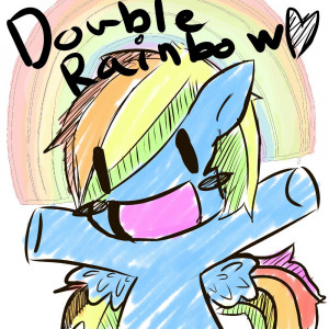 Double Rainbow Meme Rainbow dash: benji sweetie