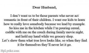To my husband