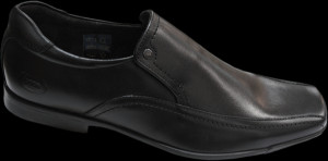 Base London Zidane MTO Black Leather Slip-On Shoe