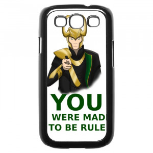 Avengers Loki Quotes Galaxy S3 Case
