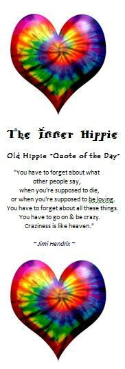 Old Hippie “Quote of the Day”...links to a shopping site...but I ...
