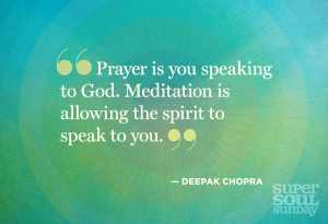 that shone brightest during Oprah's conversation with Deepak Chopra ...