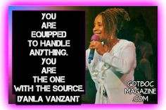 Iyanla Vanzant Quotes: You are equipped to handle anything. You are ...