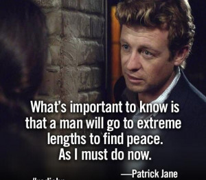 Patrick Jane Quote from The Mentalist
