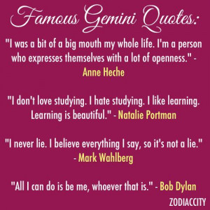 Famous Gemini Quotes