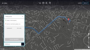 Uber Coverage Sample Fare Quote Available Uber Cars