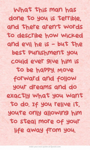 to describe how wicked and evil he is … but the best punishment ...