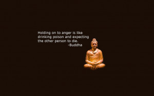 citation sur la colère de bouddha Wallpaper