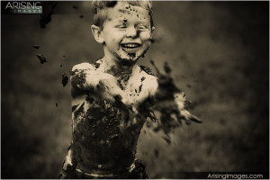 Something a little bit different…kids in the mud!