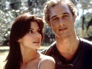 Sandra Bullock with then boyfriend, actor Matthew McConaughey.