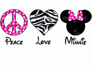 Peace,Love & Minnie.