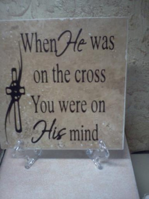Ceramic tile with Inspirational Quote