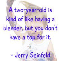Two Year Old Like a Blender Funny Quote