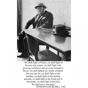 Winston Churchill 1940 Speech Quote 