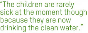 The children are rarely sick at the moment though because they are ...