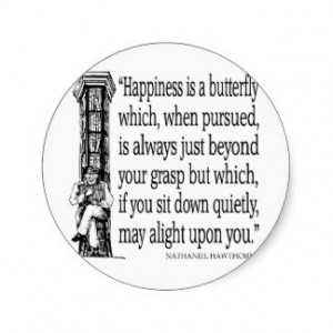 nathaniel_hawthorne_quote_happiness_quotes_sticker ...