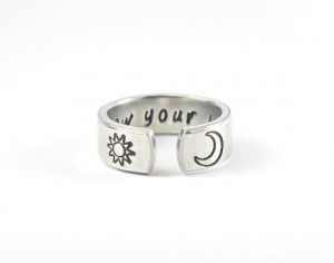 Follow Your Bliss Ring, Joseph Campbell Quote Ring, Words Of Wisdom ...