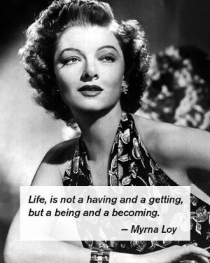 Myrna Loy Quotes. QuotesGram