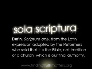 Conversation On Scripture Alone