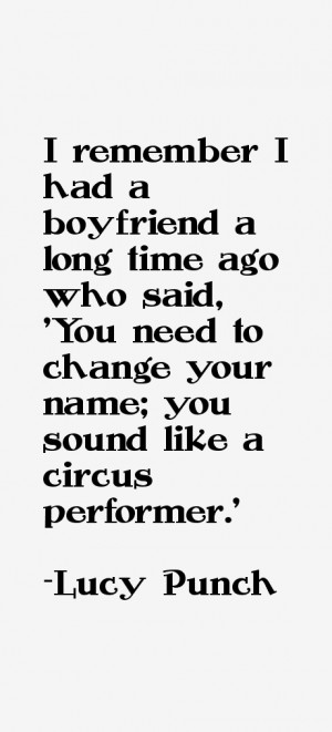 Lucy Punch Quotes amp Sayings