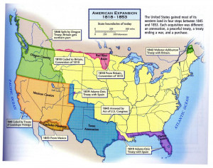 Expansion of the United States of America 1607 1853