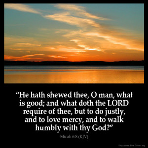 Micah 6:8 Inspirational Image