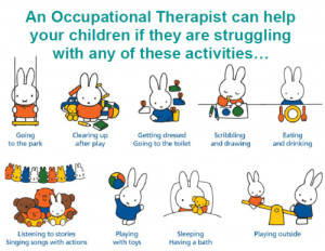 ... occupational therapists made a poster about ot using miffy