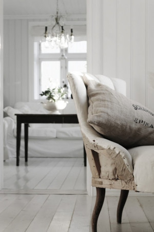 Burlap, Chairs, Shabby Chic, Black White, Cleaning Living Room ...