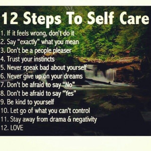 12 Steps to Self Care