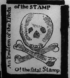 American Revolution Pictures Stamp Act Pajournal31oct1765stampact1.jpg