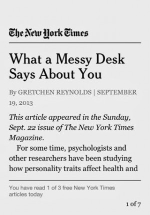 Article: What a Messy Desk Says About You