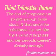 little third trimester pregnancy humor… More
