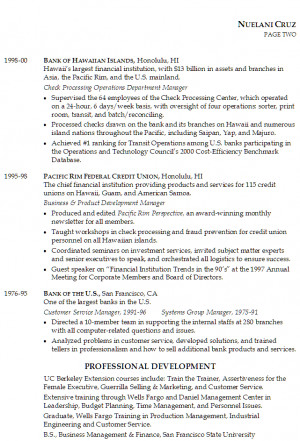 Nuelani's resume was written by a member of Susan Ireland's Resume ...