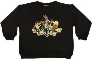 Looney Tunes WB Youth Black Sweatshirt with Looney Tune Characters on ...