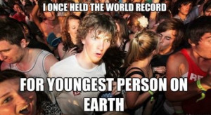 ... held the world record for youngest .... | ifunny quotes - statuses
