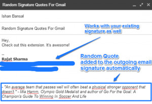 Also See: 4 Email Signature Extensions For Google Chrome .