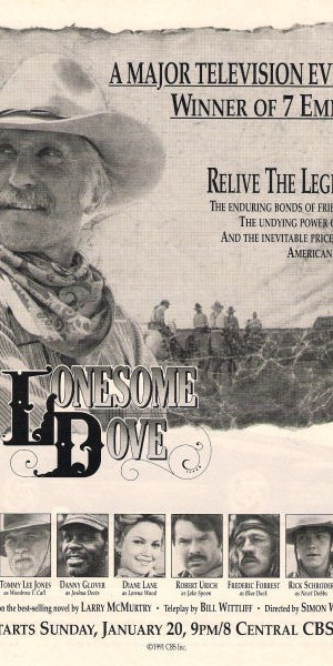 LONESOME DOVE TV Series Ad – ROBERT DUVALL DIANE LANE