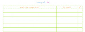 honey-do list