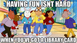 arthur, funny, library, library card, love, yes!