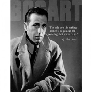Humphrey Bogart Money Tin Sign