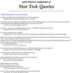 The Greatest Star Trek Quotes