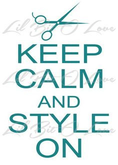Keep Calm and Style on With Scissors Vinyl Decal Sticker for Auto Car ...
