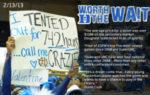 Duke UNC Worth Wait